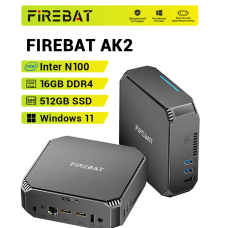 Мини-ПК FIREBAT AK2 16GB RAM/512GB ROM/Intel N100/Windows 11 Pro
