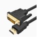 Кабель-переходник DVI-HDMI HDTV-DVI 24+1 1m.