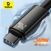 Сетевой кабель Baseus Tungsten Gold Fast Charging Data Cable 240W 1m Black