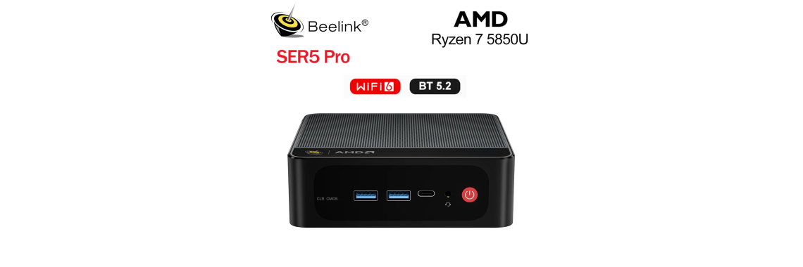 Мини ПК Beelink SER5 Pro, AMD Ryzen 7 5850U