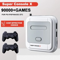 Игровая приставка KINHANK Super Console X 128Gb для видеоигр с поддержкой 90000 игр, 50 эмуляторов для PS1/PSP/MAME/DC