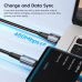 Кабель в тканевой оплетке с экраном Toocki 66/100W  USB to Type-C to Type-C
