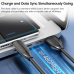 Кабель для зарядки виниловый Toocki 100W USB Type C