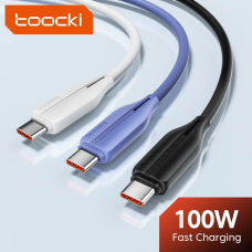Кабель для зарядки виниловый Toocki 100W USB Type C