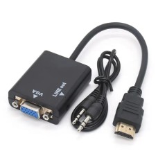 Кабель переходник HDMI-VGA с аудио кабелем