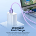 Кабель Toocki с экраном Type-C/Type-C, USB/Type-C из жидкого силикона 66/100W