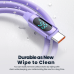 Кабель Toocki с экраном Type-C/Type-C, USB/Type-C из жидкого силикона 66/100W