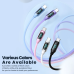 Кабель Toocki с экраном Type-C/Type-C, USB/Type-C из жидкого силикона 66/100W