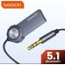 Bluetooth адаптер для автомобиля / Toocki Car Bluetooth 5.0/5.1 ресивер USB-AUX 3,5 мм