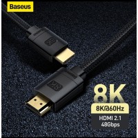 Кабель Baseus High Definition Series HDMI 8K to HDMI 8K Adapter Cable 1m - черный (CAKGQ-J01)