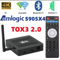 TOX3 4/32 Gb Android TV приставка на Amlogic S905X4