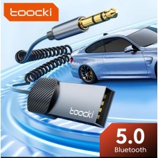 Bluetooth адаптер для автомобиля / Toocki Car Bluetooth 5.0/5.1 ресивер USB-AUX 3,5 мм